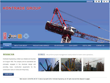 Tablet Screenshot of hontradegroup.com